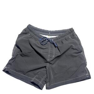 Y2K American Eagle AEO Dark Charcoal Board Shorts Mens M Black Surf Skater